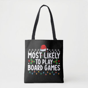 Tote Bag Plus susceptible de jouer aux jeux de société Noël