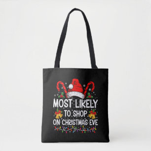 Tote Bag Plus susceptible de magasiner la veille de Noël No
