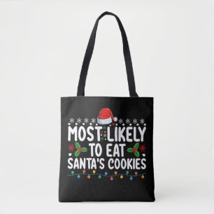 Tote Bag Plus susceptible de manger les biscuits de Noël du