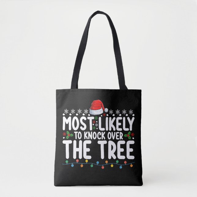 Tote Bag Plus susceptible de renverser l'arbre de Noël (Devant)