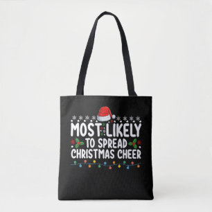 Tote Bag Plus susceptible de répandre la joie de Noël Famil