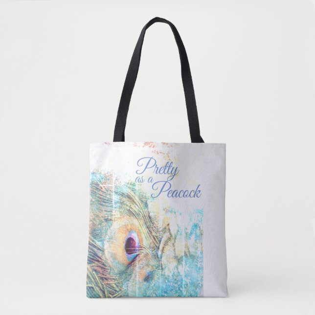 Tote Bag Plutôt comme une fourre-tout de paon (Devant)