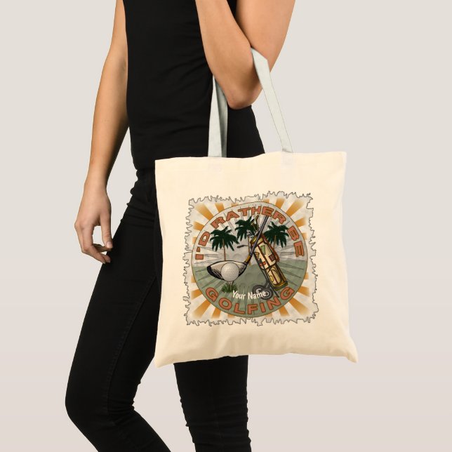 Tote Bag Plutôt Jouer Au Golf (Devant (produit))