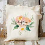 Tote Bag Poche et cadeau de femme de ménage à fleurs rousse<br><div class="desc">Ce sac fourre-tout Bridesmaid Favor à la pêche et aux fleurs rousses est quelque chose que vos servantes d'honneur peuvent encore utiliser après votre jour de mariage. Faites preuve de créativité en bourrant ce sac fourre-tout mignon avec vos cadeaux préférés pour vos demoiselles d'honneur, bonne d'honneur, femme d'honneur, mère de...</div>