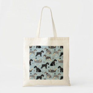 Tote Bag Poches et os Schnauzer