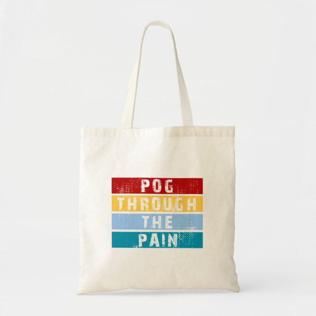 Tote Bag Pog à travers la douleur Premium (Devant)