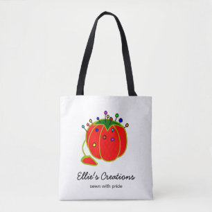 Tote Bag Poignée rouge de mer Cushion Seamstress