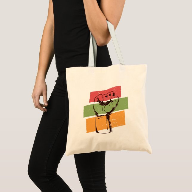 Tote Bag Poing de Black Power du BLM (Devant (produit))
