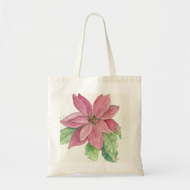 Tote Bag poinsettia (Devant)