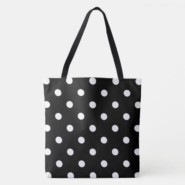 Tote Bag Point noir (Devant)