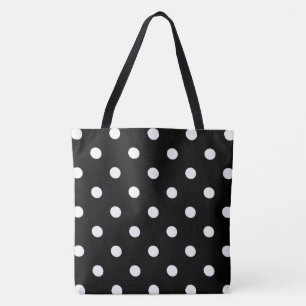 Tote Bag Point Polka noir
