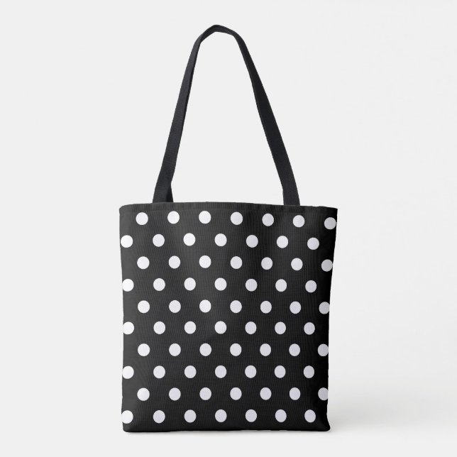 Tote Bag Point Polka Noir Classique (Dos)