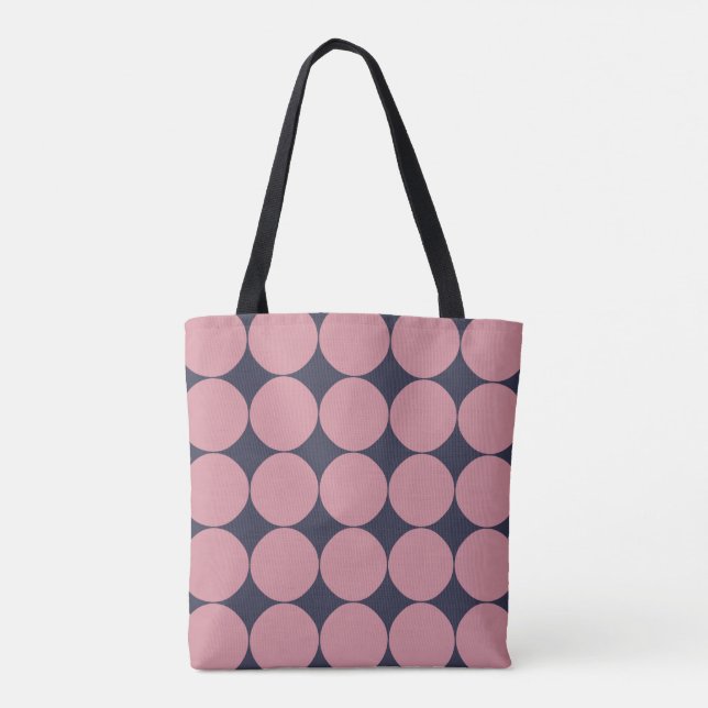 Tote Bag Pointe rose Design Moderne (Dos)