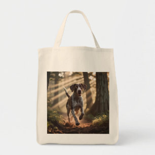 Tote Bag Pointeur court allemand Élégant épicerieSac à puce