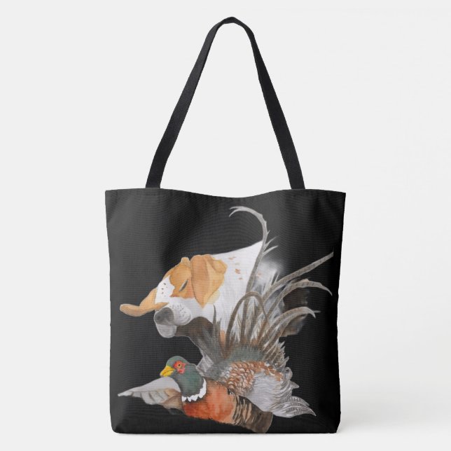 Tote Bag Pointeur et faisan (Dos)
