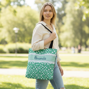 Tote Bag Points dalmatiens avec nom (7)