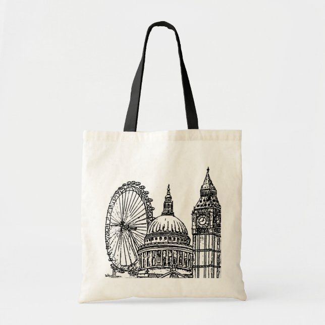 Tote Bag Points de repère de Londres (Devant)