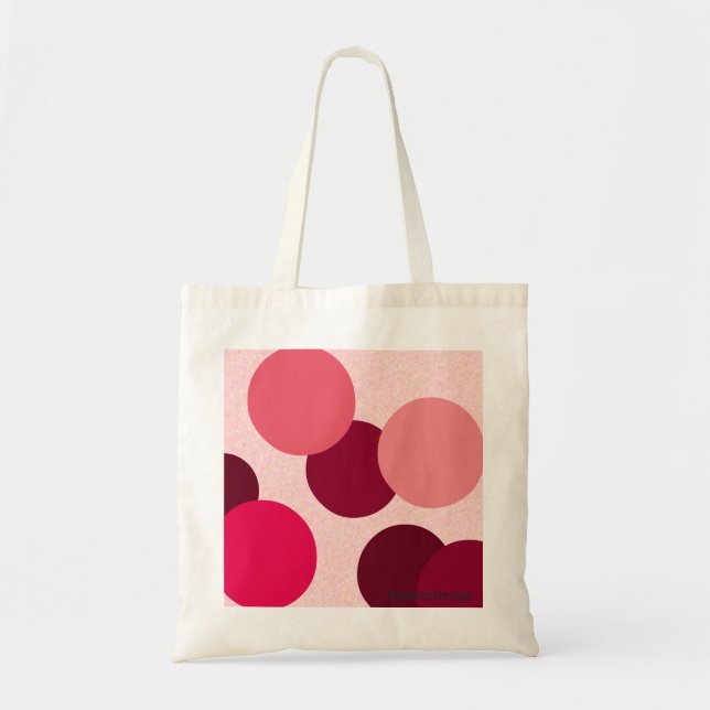 Tote Bag Points roses de géométrie (Devant)