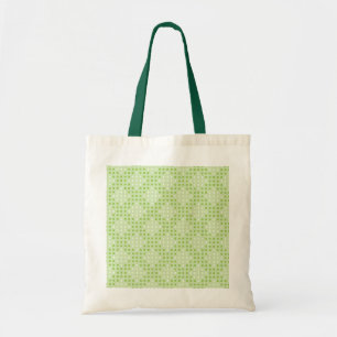 Tote Bag Points verts plats et Motif ovale