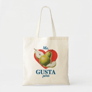 Tote Bag Poire rétro "Me Gusta" Poster vintage Tee