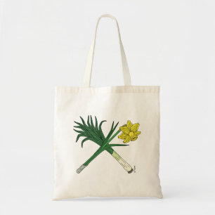 Tote Bag Poireau et jonquille traversée