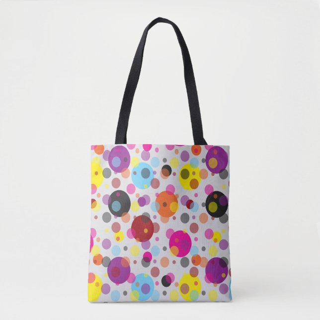 Tote Bag Pois coloré (Devant)