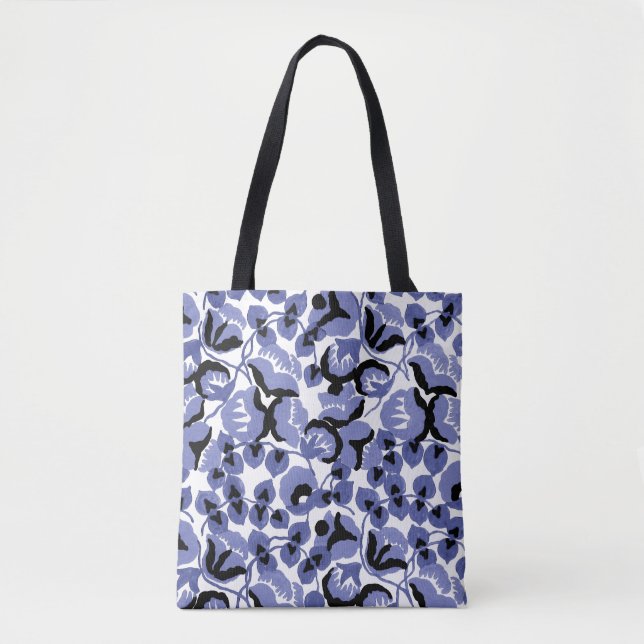 Tote Bag Pois de Senteur (Pervenche) Beaux-Arts (Devant)