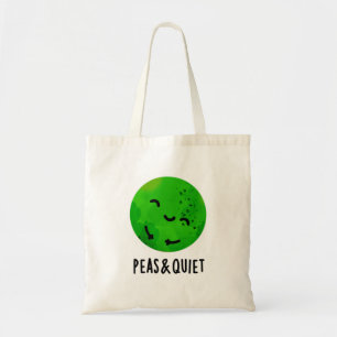 Tote Bag Pois Et Pun De Pois De Veggie Drôle Tranquille