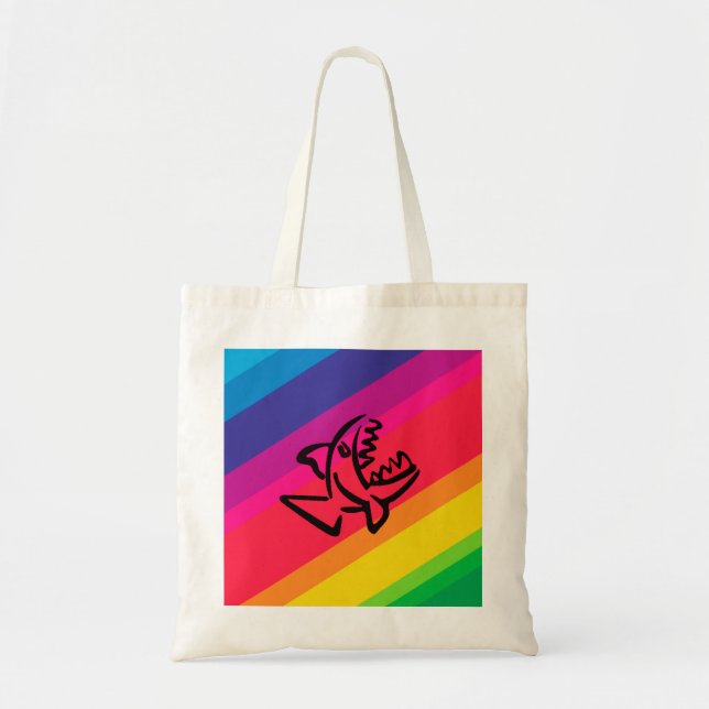 Tote Bag Poisson arc-en-ciel (Devant)