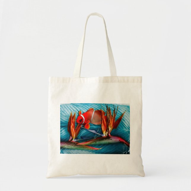 Tote Bag Poisson clown au paradis Fourre-tout (Devant)
