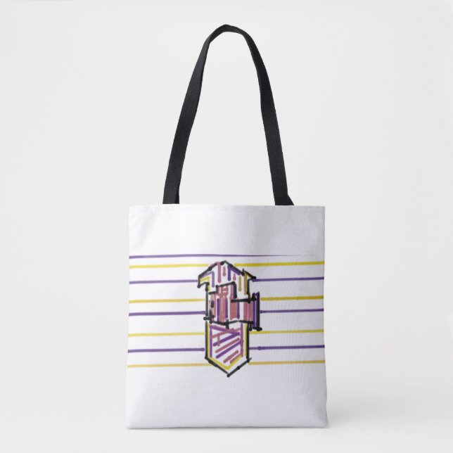 Tote Bag Poisson clown joie d'été (Devant)