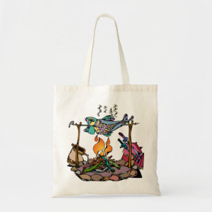 Tote Bag Poisson de feu de camp artistique