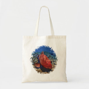 Tote Bag Poisson De Groupement Sur Corail