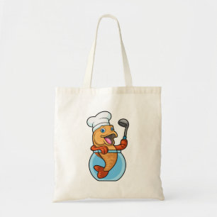 Tote Bag Poisson en verre comme cuire avec cuillère à soupe