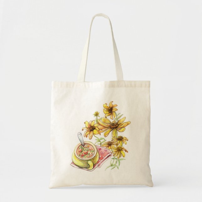 Tote Bag Poisson et soupe (Devant)