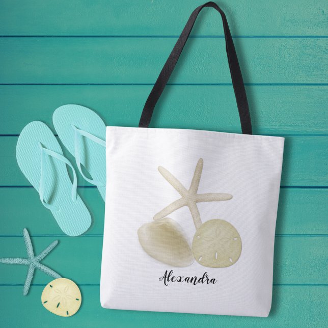 Tote Bag Poisson étoilé et coquilles marines (Créateur téléchargé)