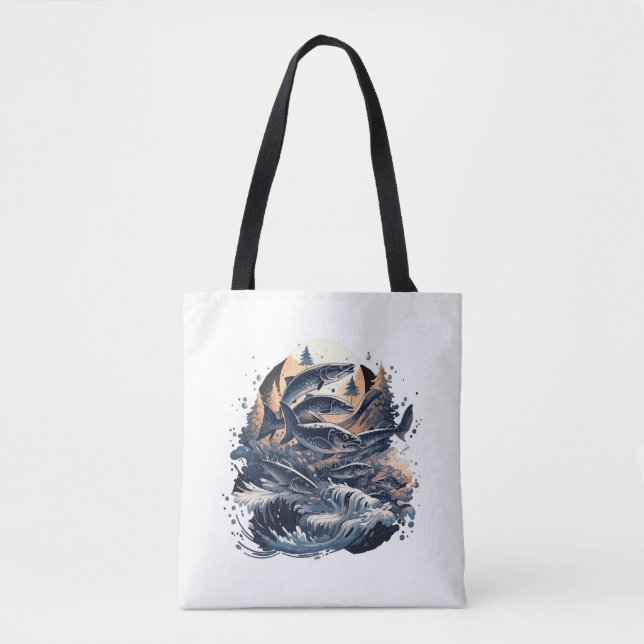 Tote Bag Poisson Poisson Pêche Poisson Pêche (Devant)
