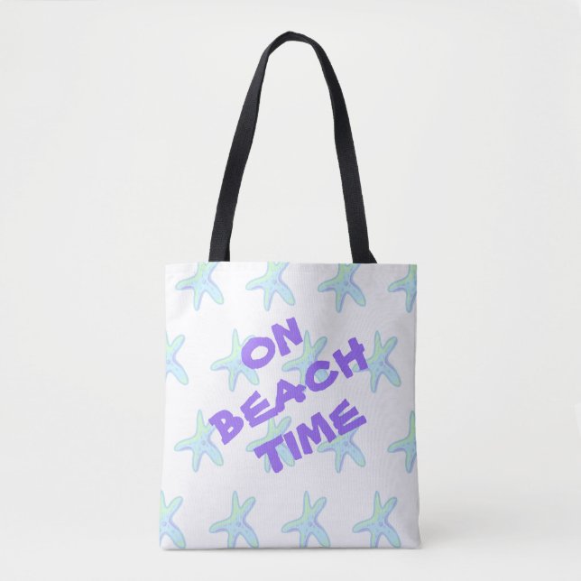Tote Bag Poisson sur la plage (Devant)