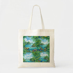 Tote Bag Poissons des récifs coralliens tropicaux des îles