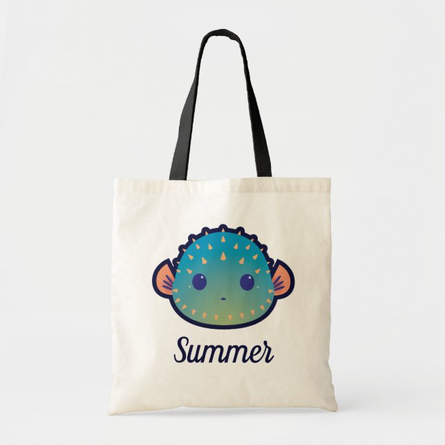 Tote Bag Poissons mignons de décolleur de visage de (Devant)
