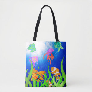 Tote Bag Poissons tropicaux Marine Wonderland