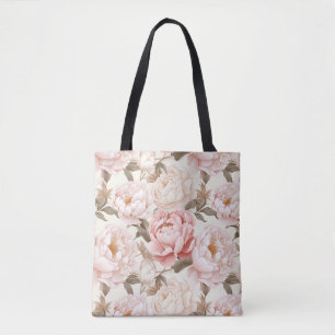 Tote Bag Poitrine rose et blanche sur toute impression