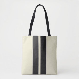 Tote Bag Poivre Blanc 🏁 Mini Stripes De Course