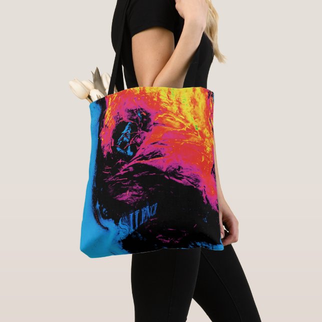 Tote Bag poivre et plastique réduits au silence (De près)