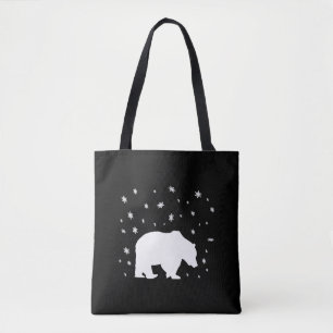 Tote Bag Polar Bear in the Snow