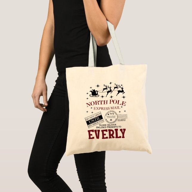 Tote Bag Pôle Nord Père Noël Sack (Devant (produit))
