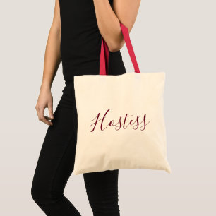 Tote Bag Police Hostess Burgundy