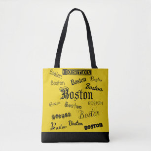 Tote Bag Polices noires de Boston
