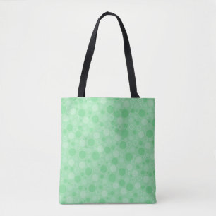 Tote Bag Polka point vert tons rétro années 60