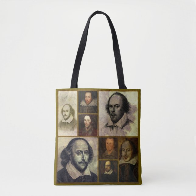 Tote Bag Polyester Fourre-tout de William Shakespeare (Devant)